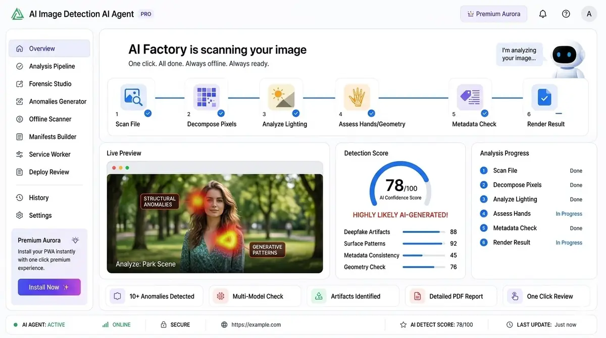 AI compliance reporting Game Master — example of the AI tool dashboard software